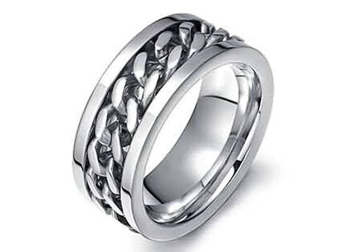 Aienid Silber Ring 925 Herren Kette Ring Für Herren