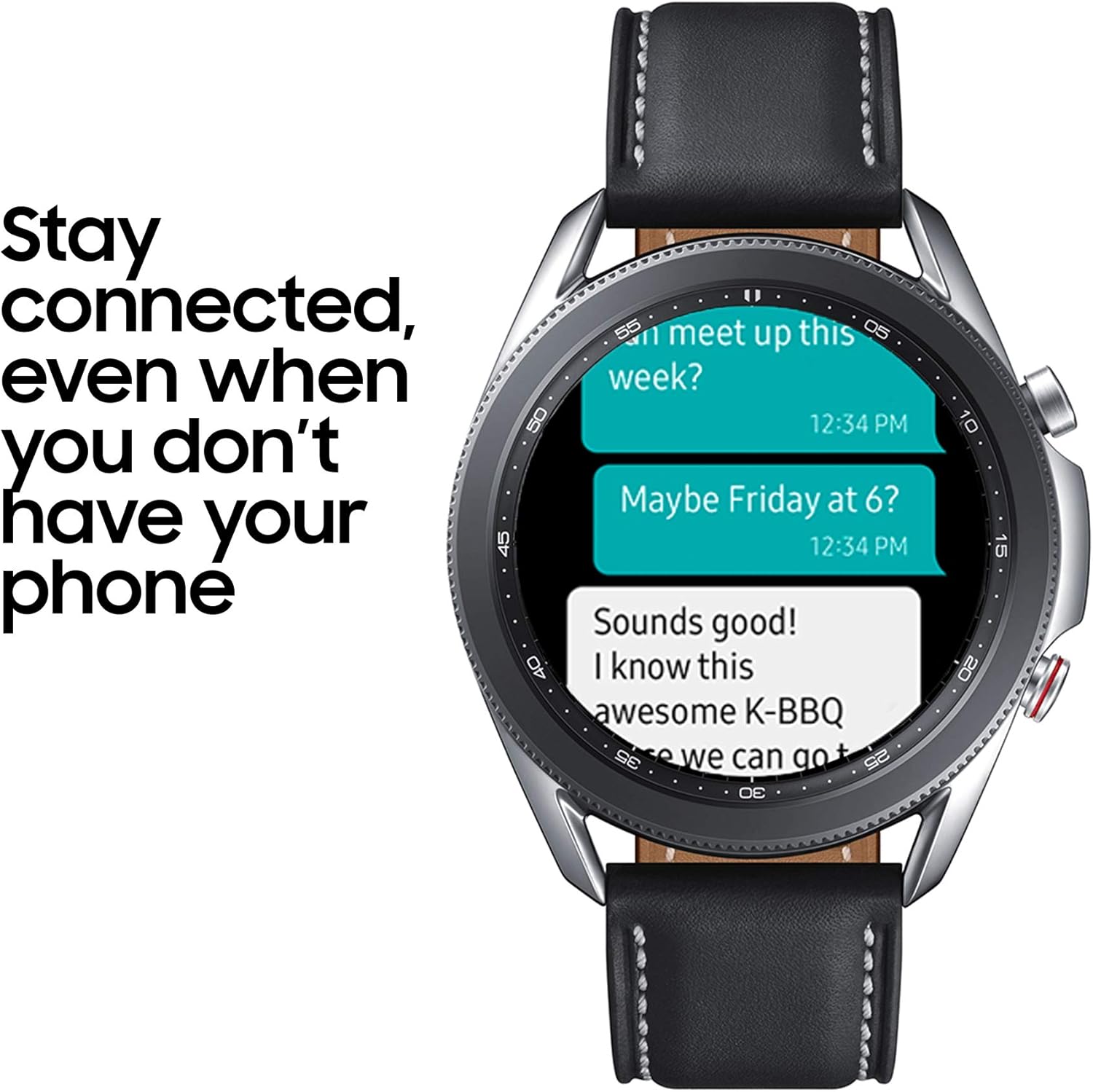 Samsung Galaxy Watch 3 (LTE) 41mm Smartwatch Mystic Silver BigaMart