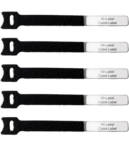 40 PCS Reusable Cable Ties - Multi-Color Velcro Straps With Write-On Labels | Cord Organizer For Electronics - View #8