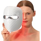 Ulike Red Light Therapy Mask for Face,360&deg; full face coverage | Red, Blue, Yellow &amp; Infrared Light, Acne &amp; Anti-Aging, Cordless, Remote Control, Eye Protection, Home Skincare Device