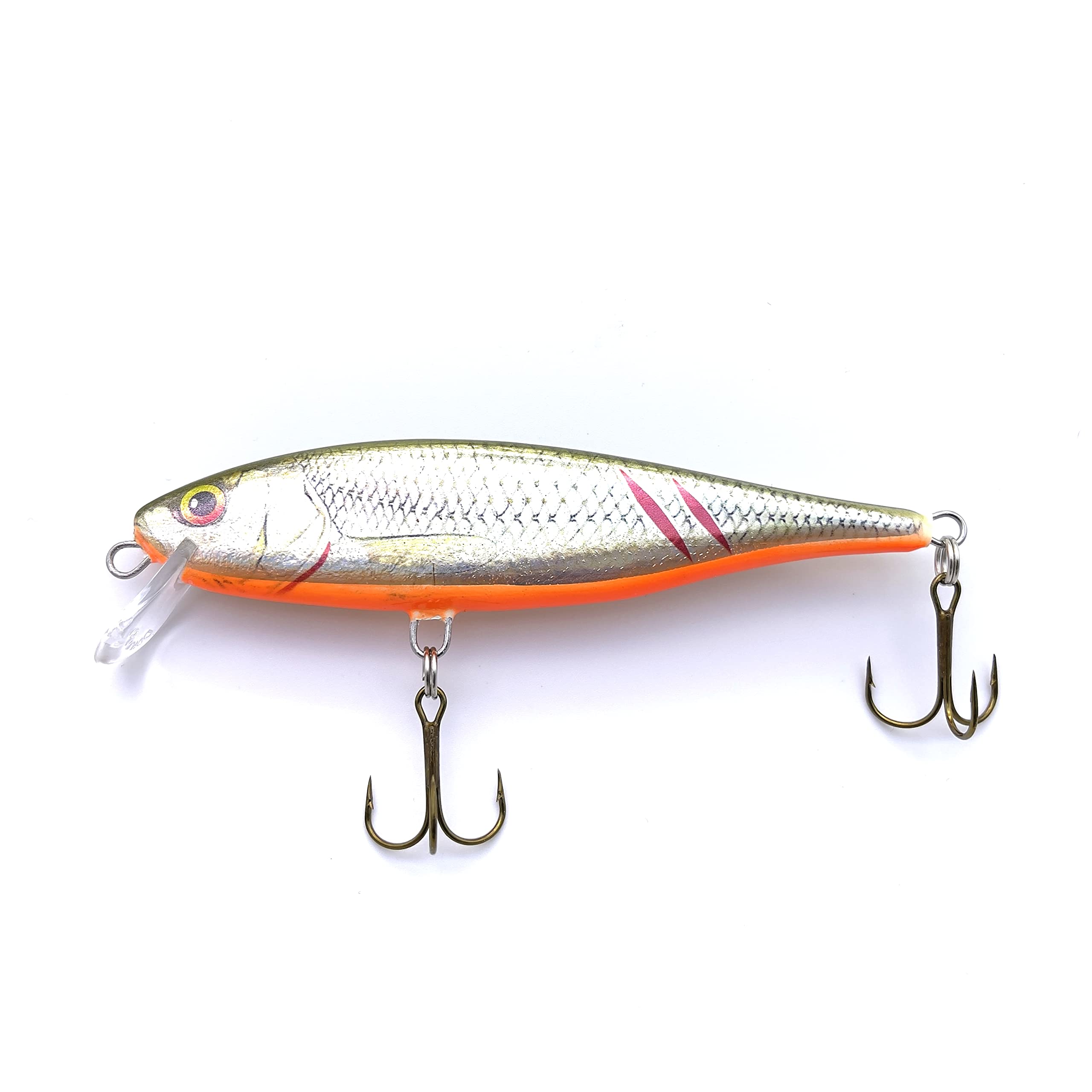 EVERBAY DORADO Wobbler Fishing Lure-Hard Crankbait-Fishing Tackle, Topwater Life-Like Swimbait for Perch Pike Zander Catfish Chub Barbel Trolling in Freshwater, Slow Sinking - SEEKER TWITCH 11cm HGRS
