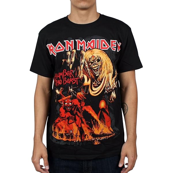 Iron Maiden Book Of Souls Live Chapter Official Band Logo T-Shirt - Men's Black Unisex Tee - View #12