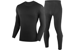 YESWEL 100% Merino Wool Base Layer Mens, Soft Thermals Underwear, Top and Bottom Set，Warm Long Johns Sets for Winter (S-2XL)