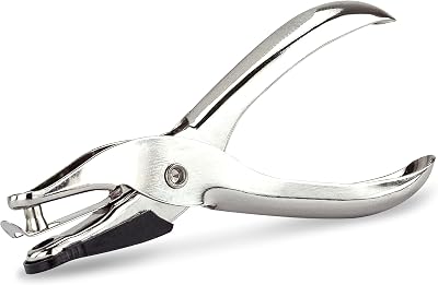Rapesco PF25A001 Single Hole Paper Punch 10 Sheet Capacity Silver
