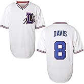 Bull Durham Baseball Jerseys Crash Davis 8 Ebby Calvin 'Nuke' LaLoosh 37 Movie Baseball Shirt for Men White S-3XL