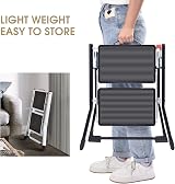 KINGRACK Kingrack Step Ladder 2 Step Folding Stool Anti Slip Platform 150kg view 5