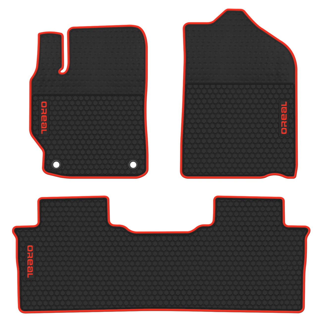 biosp Fit 2012-2017 Toyota Camry Runner Front and Rear Floor Mats Set Heavy Duty Rubber Car Carpet