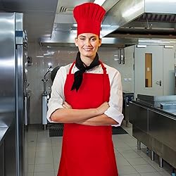 CRJHNS Chef Hat,Adult Adjustable Hook and Loop Tape