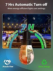 KYY 33(27+6) FT Solar String Lights Outdoor with