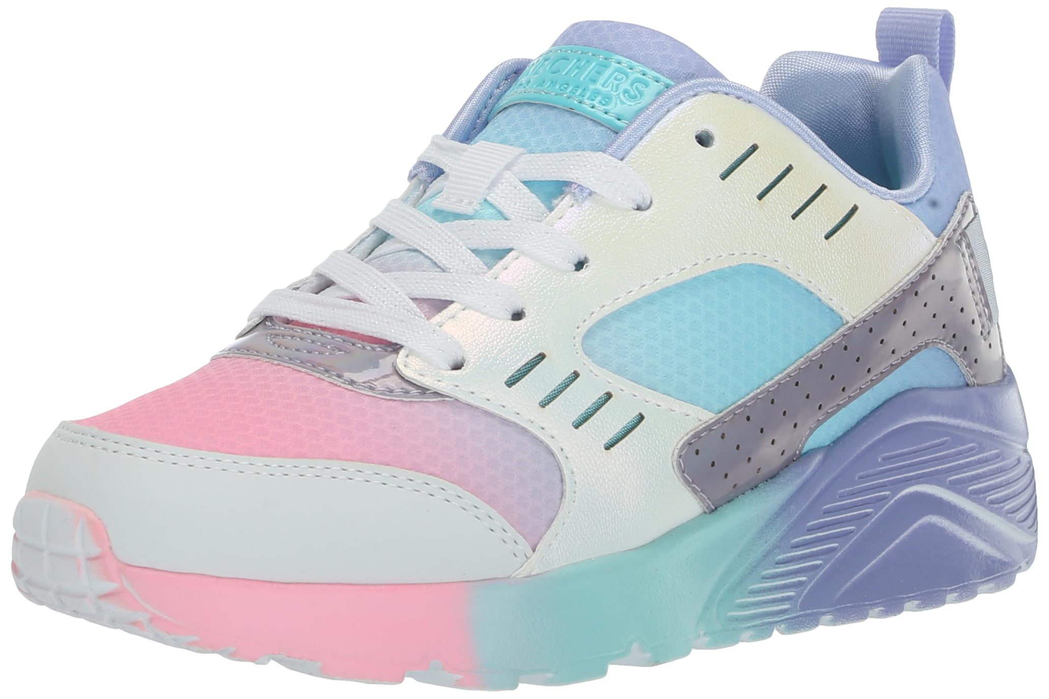 Photo 1 of Skechers Kids Girls Street Uno Lite - Electric Ombre Sneaker, Perwinkle/Multi, 12 Little Kid