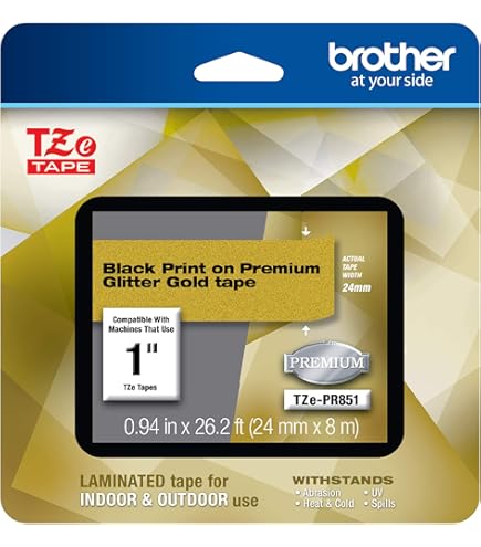 Brother P-Touch Black & White Office Label Makers 6-24mm Label Tapes For Brother PTouch - Compatible With TZ211 221 231 241 251 P Touch Tape 12 Mm - Foto 4