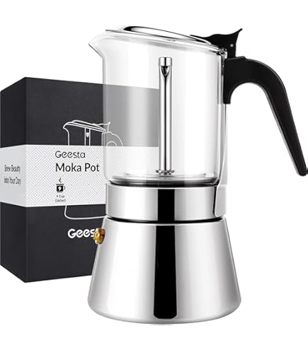 moka✕4 Amazon.com: Coffee Gator 4 Cup Moka Pot, 6.7oz Stovetop