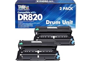 COOL TONER DR820 DR-820 DR 820 Drum Unit Black Compatible for Brother DR820 HL-L6200DW Drum Unit for HL-L6200DW HLL6200DW L6200DW MFC-L5850DW MFC-L5900DW MFC-L5700DW HL-L5200DW L5200DWT Printer Ink 2 Pack