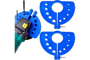 VARMDUKKE 2pcs Grinder Drill Bit Sharpener, Drill Bit Grinding Attachment for All Bits, Multi-specification Blade Drill Bit Grinder, Portable Power Drill Bit Sharpeners Tool for Daily, Work - Blue