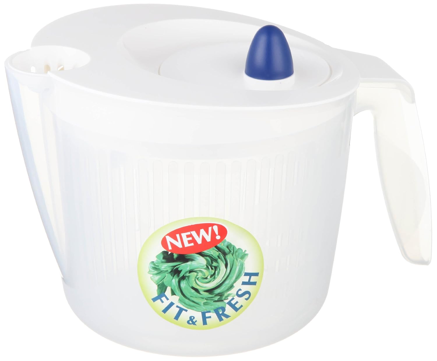 502992 Fit and Fresh small salad spinner, 2.0 litres, white Amazon.co