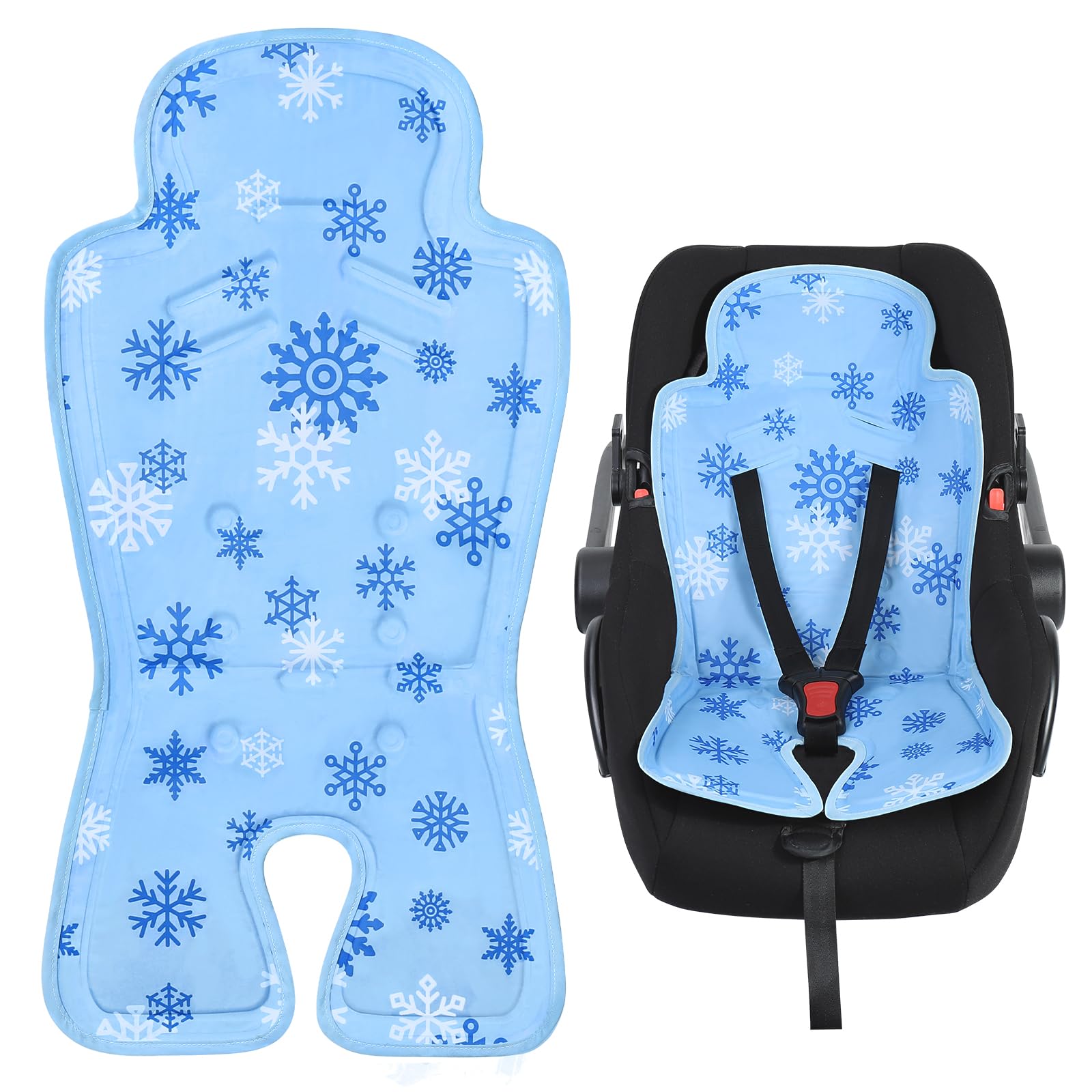 Photo 1 of Orzbow Gel Car Seat Cooling Pad, Reversible Cooler Pad for Babies Compatible with Doona Infant Car Seat & Stroller, Waterproof Cooling Mat Liner for Baby, Keep Baby Cool in Summer, Blue