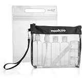 2er Pack Kulturbeutel Durchsichtig – 20x20 Cm, Auslaufsicher, Flugtauglich, Mit Griff