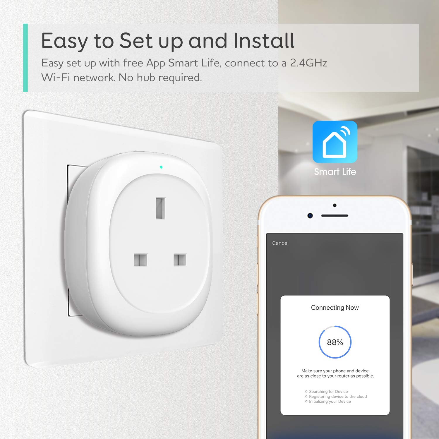 connect smart life plug to google home