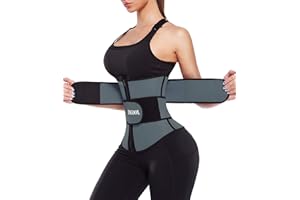 ANGOOL Neopren Waist Trainer for Women,Workout Plus Size Trimmer Belt Sauna Sweat Corset Cincher with Zipper