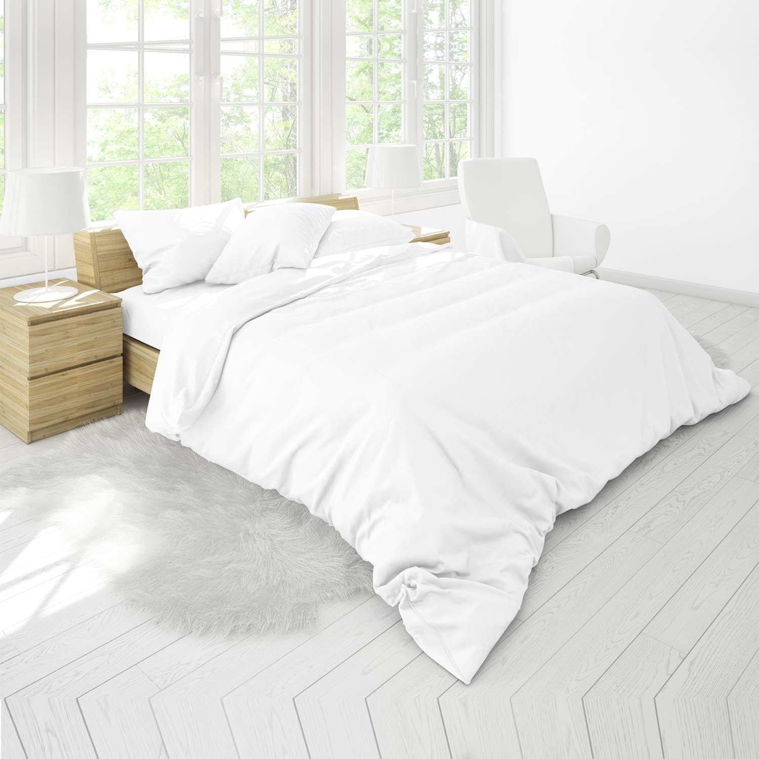 Canadian Linen Duvet Cover Easy Fit Zipper Design Washable Wrinkle Free