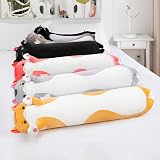 Mewaii 20in Long Cat Plush Pillow Orange Plushie Sleeping Hugging Toy view 6