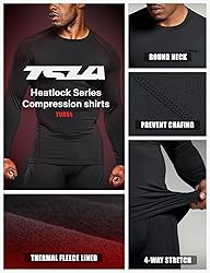 TSLA Men's Thermal Long Sleeve Compression