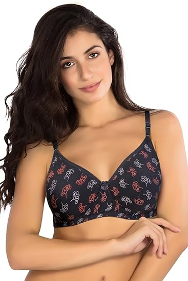 Women's Printed Superfine Cotton Non-Paded Bra