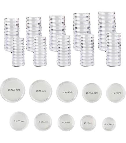 Soportes Transparentes Para Cápsulas De Monedas De 400 Pieza | Cuotas Sin Interés
