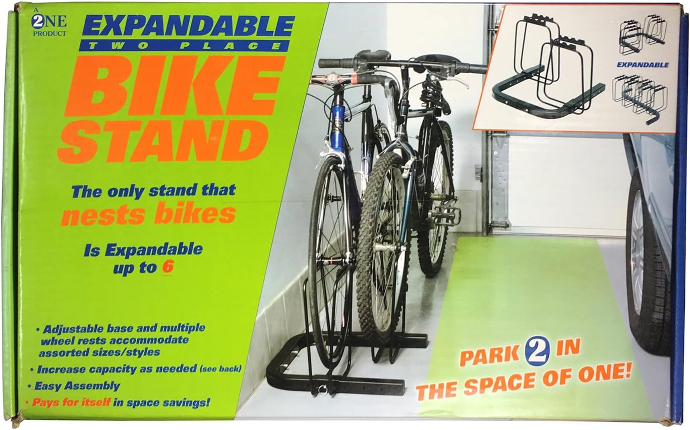 2 bike floor stand