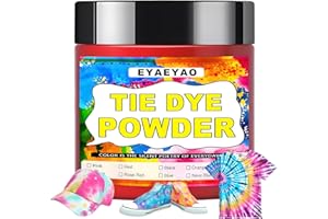 EYAEYAO Red Tie Dye for Clothes | Permanent Fabric Dye for T-Shirts, Skirts & More | Non-Toxic Tye Dye Powder for Kids & Adults | Just Add Water (Red, 2 oz)