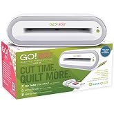 AccuQuilt GO! Bolt Electric Fabric Cutter Starter Set, Automatic Operation | Cuts Straight and Curved Shapes, Includes Square Die, Cutting Mat, and Quick Start Guide