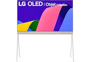 LG 55-Inch Class OLED Objet Collection Posé Series Smart TV 55LX1QPUA.AUS, 2022 - AI-Powered 4K TV, Alexa Built-in, Black