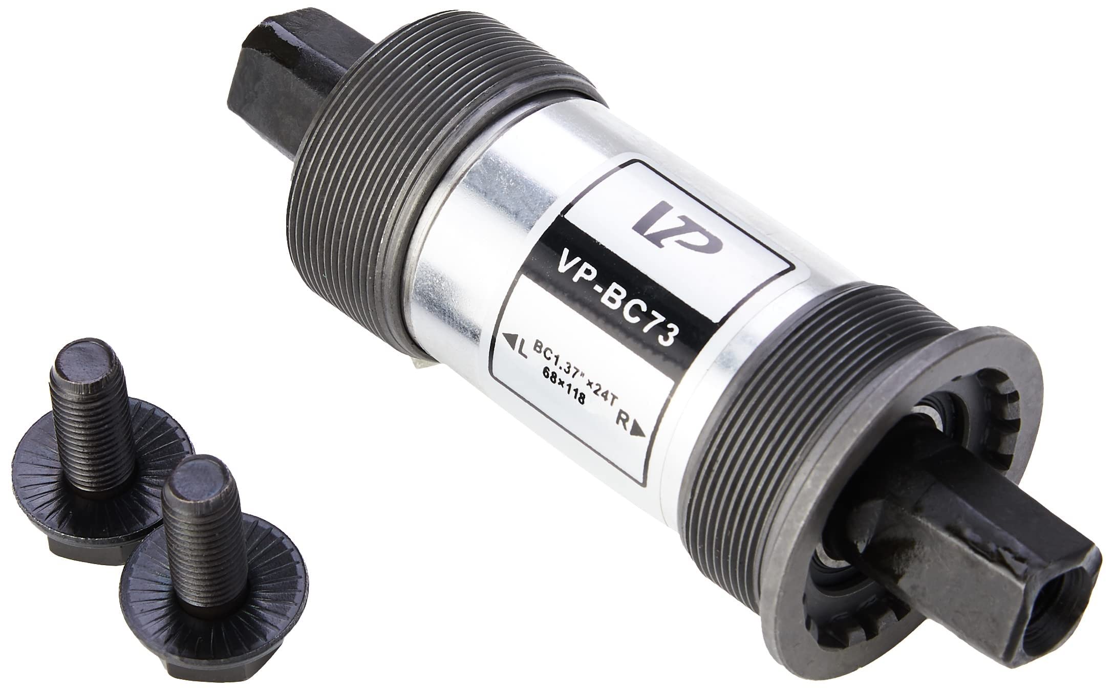 VP Components BC73 Square Taper Cartridge Bottom Bracket (68x118mm), Grey