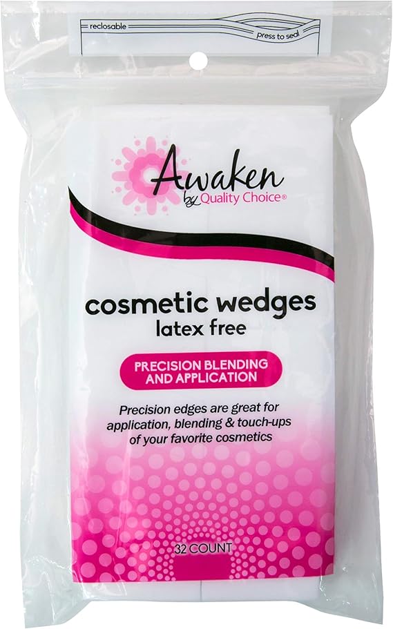 Special Pack of 5 x Quality Choice Cosmetic Foam Wedges 32EA Health & Personal Care