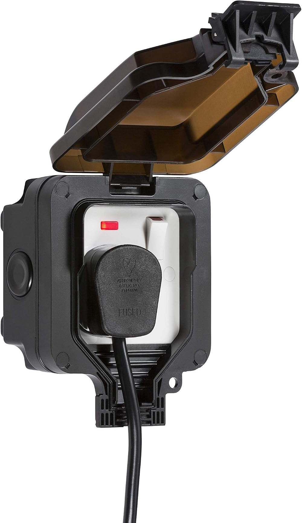 Knightsbridge OP7N Outdoor Weatherproof Single Fuse Switch with Neon