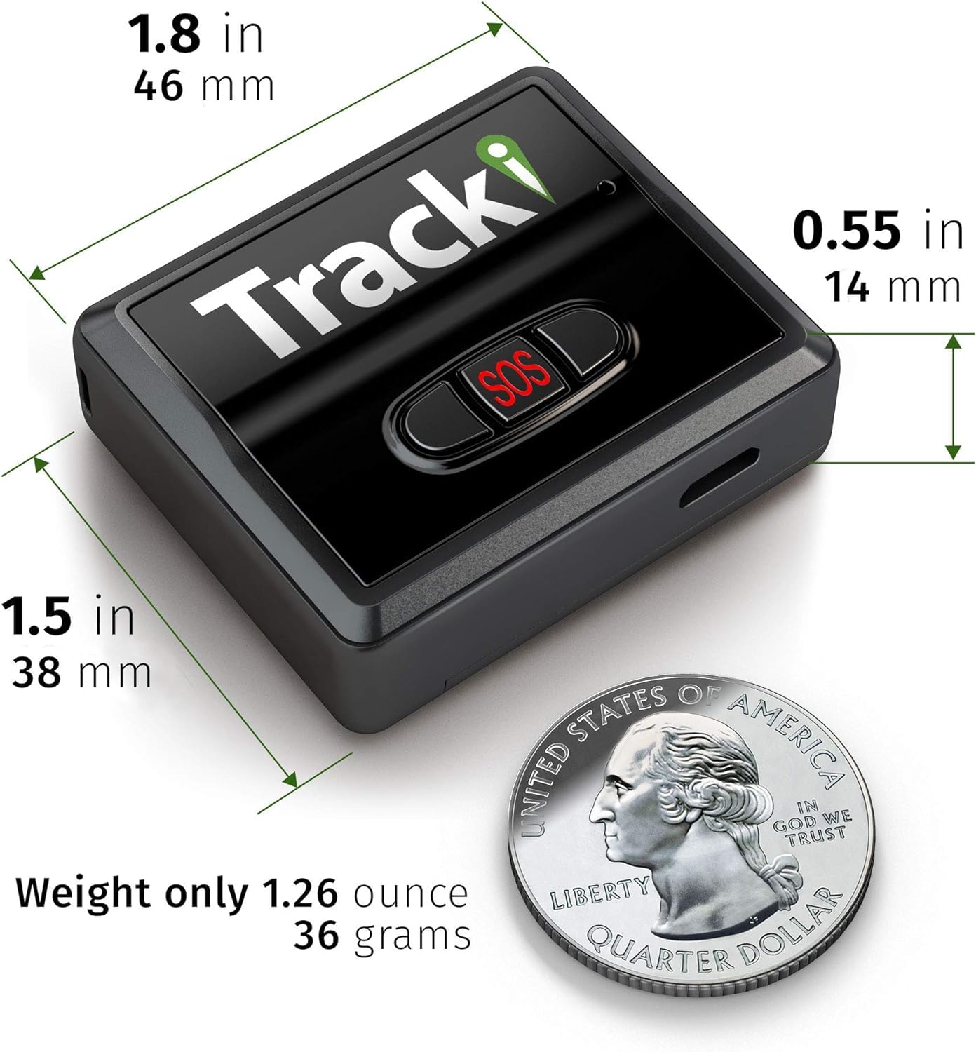 Tracki GPS Tracker for Vehicles, Car, Kids, Assets. Subscription Needed 4G LTE GPS Tracking Device. Unlimited Distance, US & Worldwide. Small Portable Real time Mini Magnetic