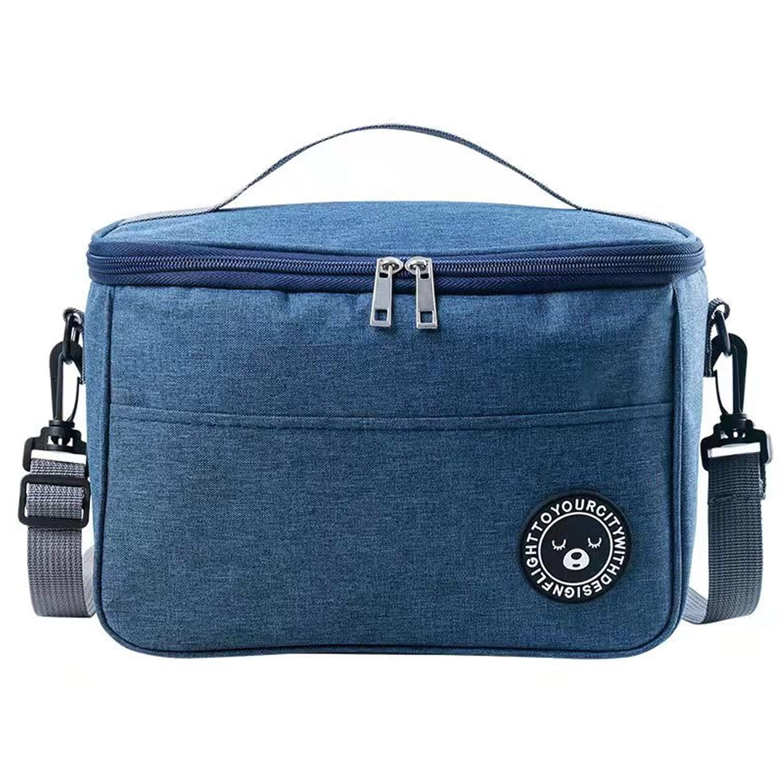 Asonen Insulated Lunch Bag Thermal Cooler Lunch Bag 13L 29 * 20 * 22cm Water-Resistant Leakproof Soft Cooler Bag Thermal Bento Box for Work/School/Picnic