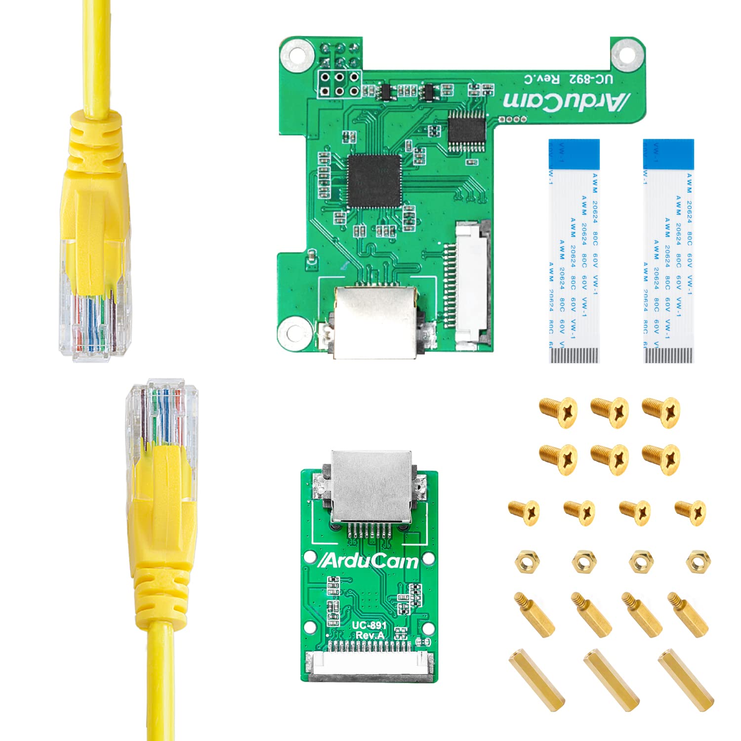 Arducam Kit de extensión de cable para cámara Raspberry Pi, extensión de hasta 10 metros, compatible con cámara Raspberry Pi V2/V3/HQ/obturador global y módulo de cámara 16MP/64MP/ToF