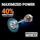 WORX WG745E 40V Brushless Cordless Lawn Mower 41cm Deck 2x 4.0Ah Batteries view 3