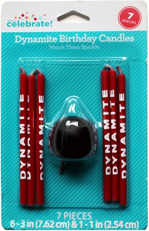 Way to Celebrate Kaboom & Dynamite Birthday Candles (7pc