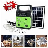 10-Watt Solar Generator Portable kit,Power Inverter,Solar Generator System for Home & Camping,9000mAh Rechargeable Battery Pack UPS Power Supply, Included 6 Watt Solar Panels