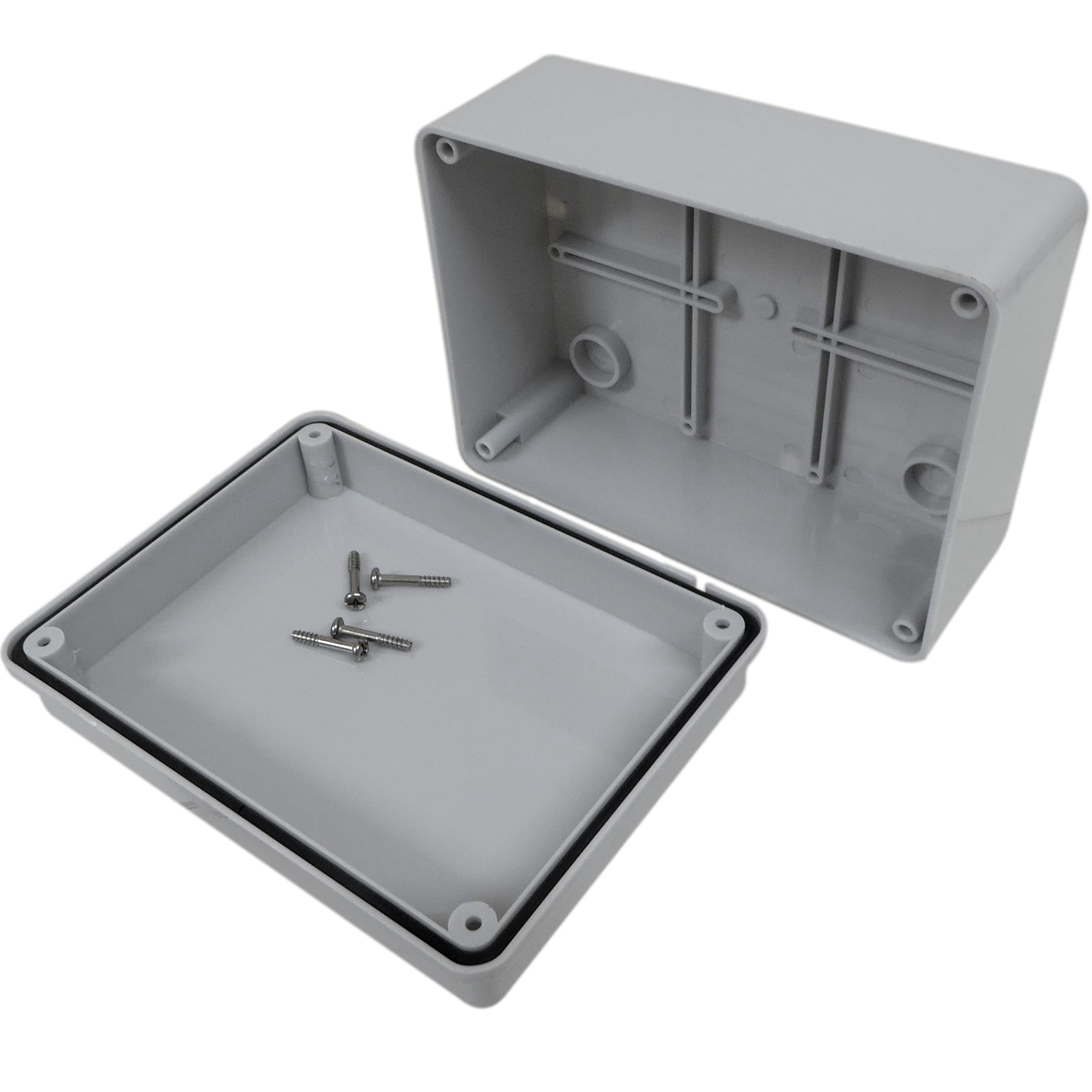 Junction Box 150mm x 110mm x 70mm Waterproof IP56 PVC Plastic Adaptable Enclosure Outdoor Lighting Cable Electrics Connection