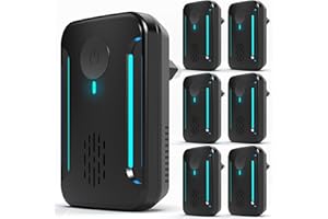 YULARLO 2025 Upgraded Ultrasonic Repeller & Insect Indoor Repeller, Ultrasonic and Repellent for Roach, Rodent, Mouse,Bugs,Mice,Spider,Ant,Electronic Plug in Pest Control,2 Mode Switching,6 Packs