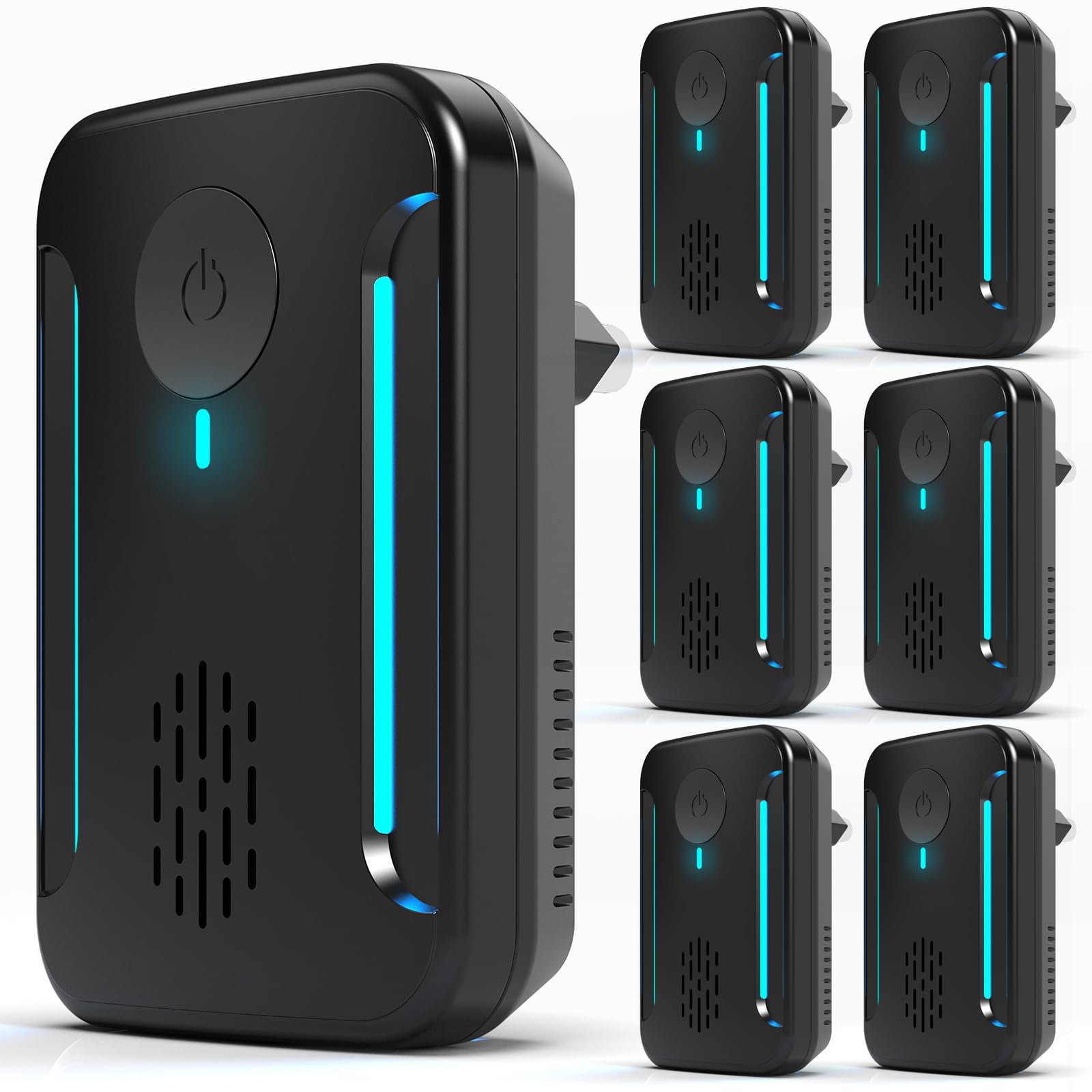 Photo 1 of 2025 Upgraded Ultrasonic Repeller & Insect Indoor Repeller, Ultrasonic and Repellent for Roach, Rodent, Mouse,Bugs,Mice,Spider,Ant,Electronic Plug in Pest Control,2 Mode Switching,6 Packs