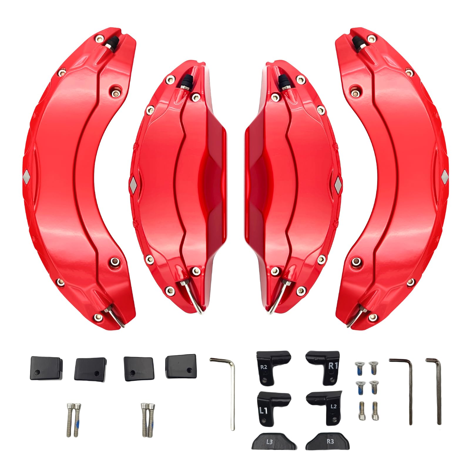 Photo 1 of caliper covers set of 4 Compatible with modle S and model X Accessories 2023-2024
