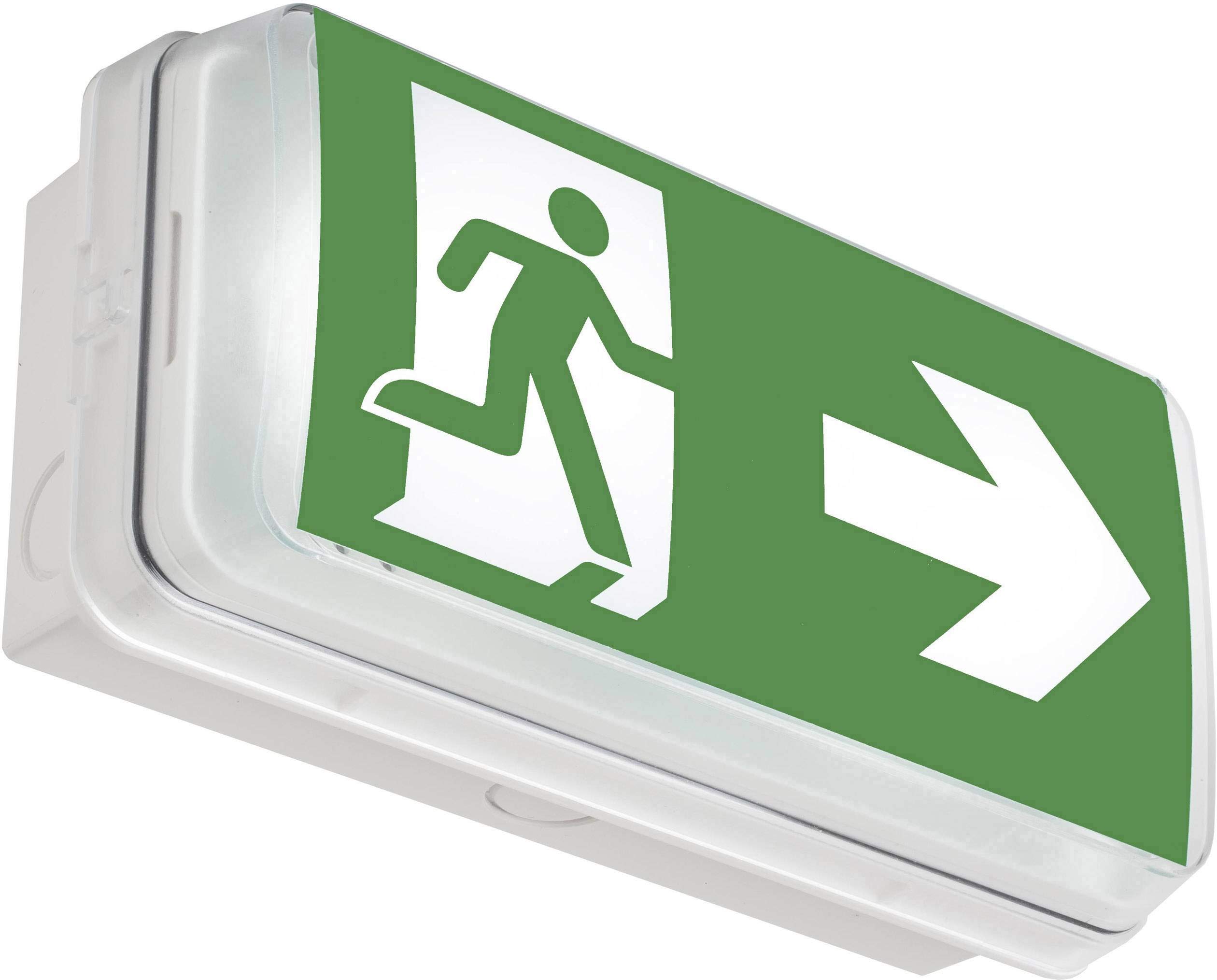 ABB Emergilite PrimEVO XT100 Wall and Ceiling Surface Mounted exit Sign IP62-7TCA091160R0583
