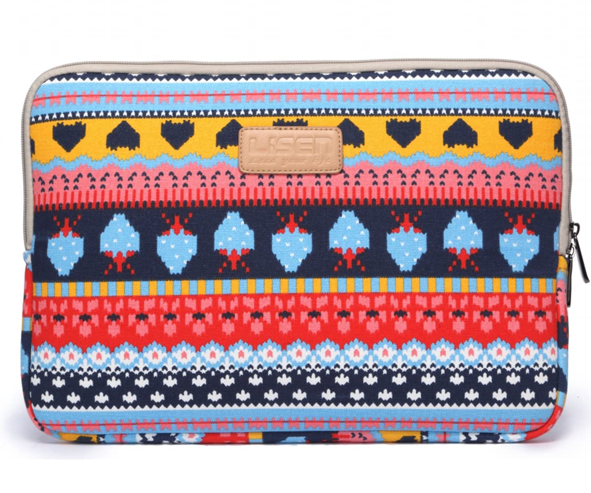 fdsmall Laptop Sleeve, 13-13.3 Inch, Notebook Carrying Case - Waterproof, Shock Resistant Bag - Strawberry Pattern