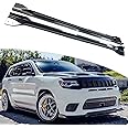 skkyoro Side Skirts Set 4Pcs ABS for Jeep Grand Cherokee SRT8 WK2 / Trackhawk 2012-2021 Exterior Side Skirt Extension Lip Splitter (Carbon Fiber Print)