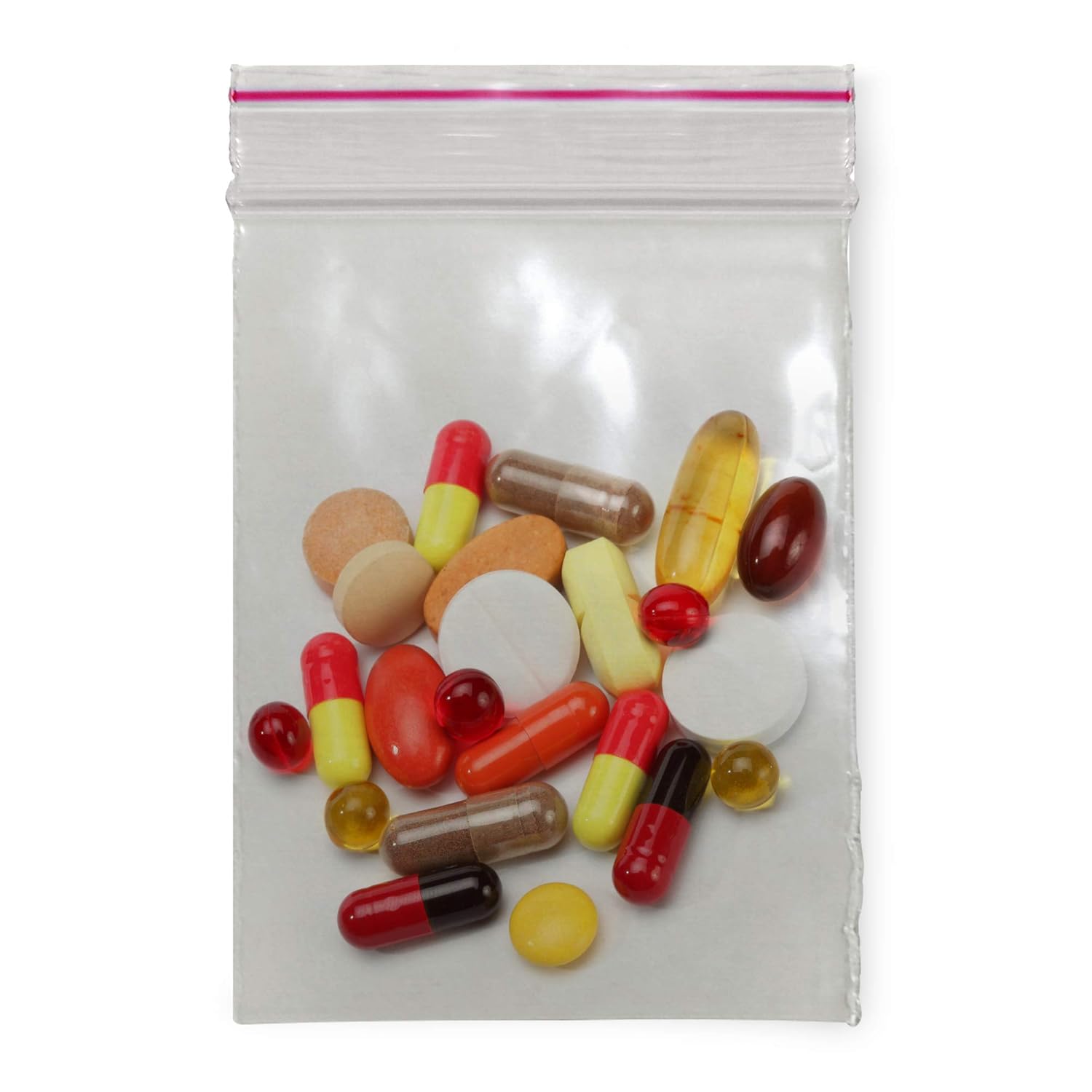 Universal Packaging 1.5 x 2 Inch Zip Top Resealable Clear Poly Plastic Storage Bags, 2.0 Mil, Reclosable, Ziplock, Zipper Lock Seal Travel Baggies (100 Bags): Home Improvement