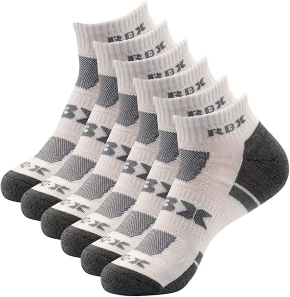 RBX Active Men's Athletic Performance XDri Quick Dry Cushioned Quarter